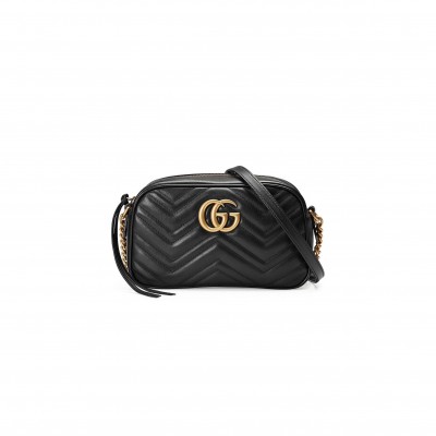 G*C*I GG MARMONT SMALL MATELASSÉ SHOULDER BAG 447632  (24*13*7cm) 11394