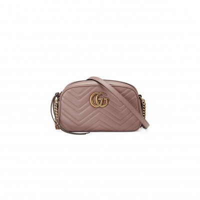 G*C*I GG MARMONT SMALL MATELASSÉ SHOULDER BAG 447632  (24*13*7cm) 11597