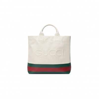 G*C*I CANV*AS TOTE BAG WITH EMBOSSED DETAIL 782741  (40*38*17cm) 16058
