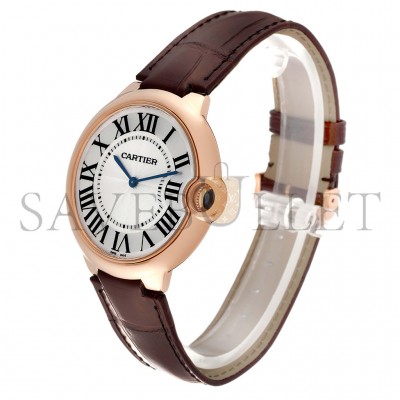 CARTIER BALLON BLEU ROSE GOLD 40MM WATCH W6920083