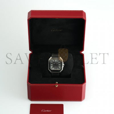 CARTIER SANTOS LARGE STAINLESS STEEL AUTOMATIC 48MM WATCH WSSA0037
