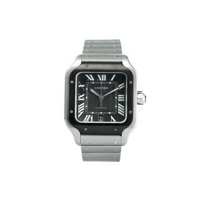 CARTIER SANTOS LARGE STAINLESS STEEL AUTOMATIC 48MM WATCH WSSA0037