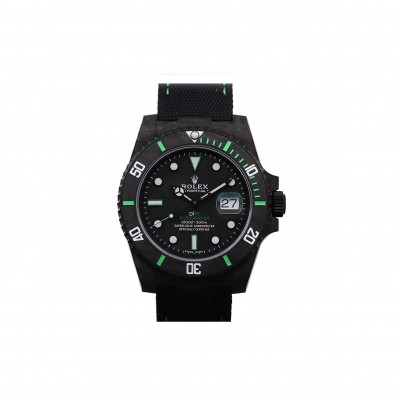 ROLEX SUBMARINER DIW CARBON GREEN 40MM WATCH 116610