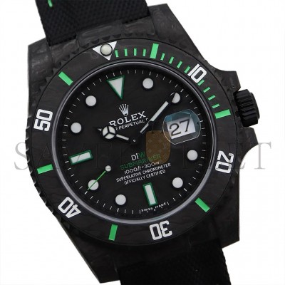 ROLEX SUBMARINER DIW CARBON GREEN 40MM WATCH 116610