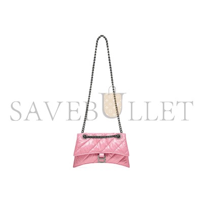 BALENCIAGA WOMEN'S CRUSH CHAIN BAG IN SMALL PINK 716351210J05812 (24.9*15*7.9cm)