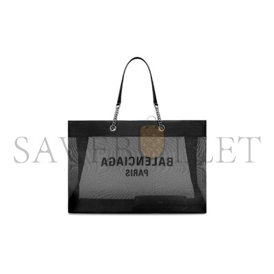 BALENCIAGA WOMEN'S DUTY FREE TOTE BAG LARGE IN BLACK 7416052AADB1090 (47*33*16cm)
