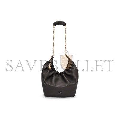 LOEWE MEDIUM SOFT NAPPA SHEEP LEATHER SQUEEZE BAG A914Q37X01-1100 (34*33*13.5cm)