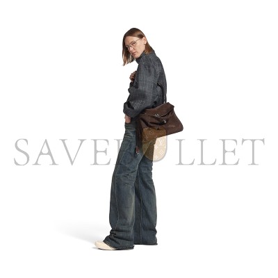 BALENCIAGA WOMEN'S RODEO HANDBAG MEDIUM IN LIGHT ESPRESSO 7897722AB4G2308 (35*23.3*10.9cm)