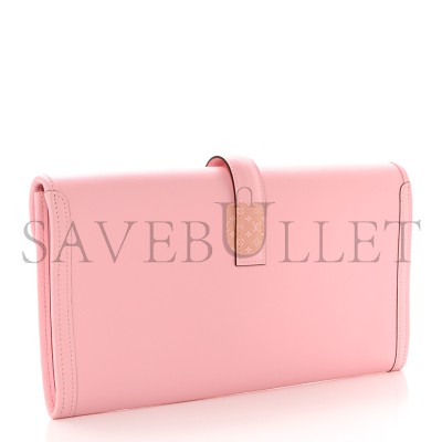 HERMES MASTER SWIFT JIGE ELAN 29 CLUTCH ROSE SAKURA 1475811 (29*15*3cm)