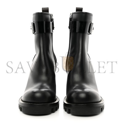 LOUIS VUITTON CALFSKIN STAR TRAIL ANKLE BOOTS 38 BLACK 1409847