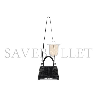 BALENCIAGA WOMEN'S HOURGLASS HANDBAG SMALL IN BLACK 5935461LR671000 (22.9*15*9.9cm)