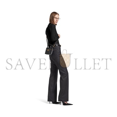 BALENCIAGA WOMEN'S RODEO VANITY IN BLACK 8455942AA4V1000 (18*12.9*8.3cm)