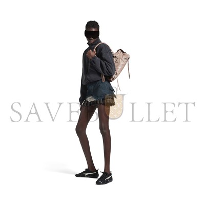 BALENCIAGA WOMEN'S LE CITY BAG EAST-WEST IN SESAME 8457042ABEK2914 (39.8*17.7*14.9cm)