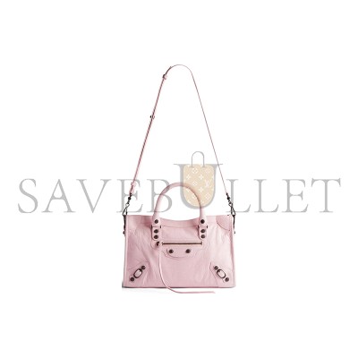 BALENCIAGA WOMEN'S LE CITY BAG SMALL IN LIGHT PINK 8114422ABEK5723 (29.9*19.1*9.9cm)