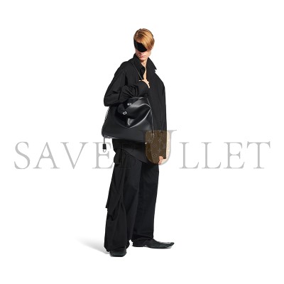 BALENCIAGA MEN'S RODEO NORTH-SOUTH TOTE BAG IN BLACK 8276642AA4U1000 (33*25*10cm)