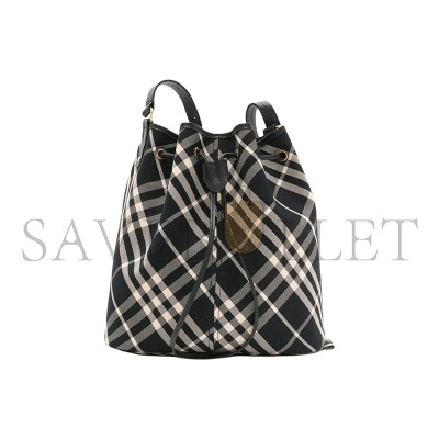 BURBERRY MEDIUM CHECK BUCKET BAG 80938711 (29*27.5*16cm) BURBERRY MEDIUM CHECK BUCKET BAG 80938711 (29*27.5*16cm)
