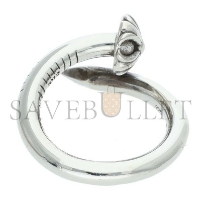 CHROME HEARTS NAIL CRSBALL CROSSBALL SILVER RING 