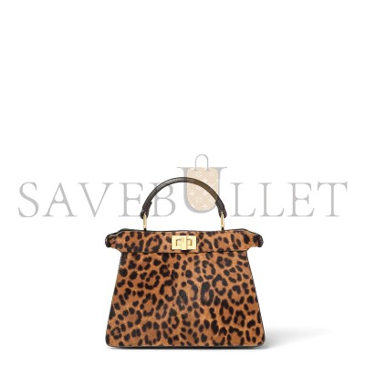 FENDI PEEKABOO ISEEU PETITE PRINTED CAVALLINO CALFSKIN BAG 8BN335AYD4F0A6E (20*15.5*11cm)