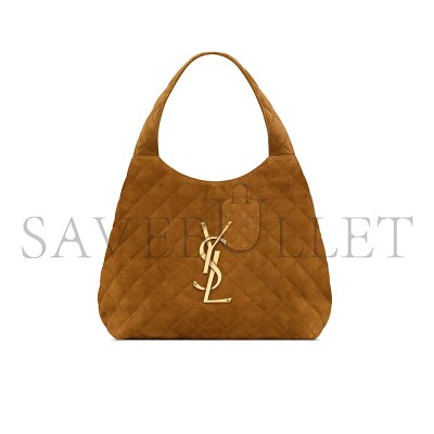 YSL ICARE MEDIUM IN QUILTED SUEDE 858191AAF9P2916 (31*28*15cm)