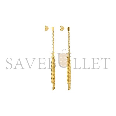 CELINE TRIOMPHE FOLK DOUBLE C PENDANT EARRINGS 460OI6BRA.35OR CELINE TRIOMPHE FOLK DOUBLE C PENDANT EARRINGS 460OI6BRA.35OR