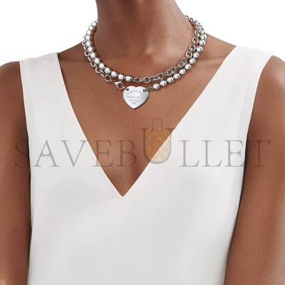 TIFFANY RETURN TO TIFFANY HEART TAG WRAP NECKLACE 68892538