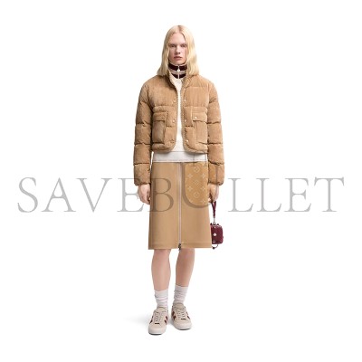 MONCLER ESSARTS BRAIDED TRIM CORDUROY SHORT DOWN JACKET K20931A0002159860