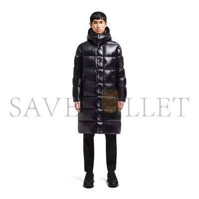 MONCLER HANOVERIAN HOODED SQUARE-QUILTED LONG DOWN JACKET K20911C00006C0081