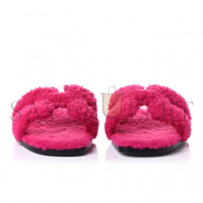 HERMÈS WOOLSKIN ORAN SLIPPER H071002Z2108