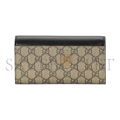 GUCCI GG MARMONT BI-COLOR CONTINENTAL WALLET 456116 (10*19*3.5cm)