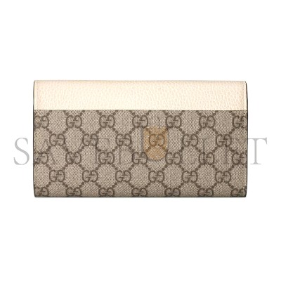 GUCCI GG MARMONT BI-COLOR CONTINENTAL WALLET 456116 (10*19*3.5cm)
