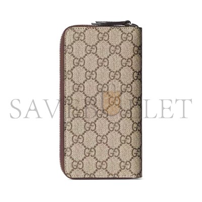 GUCCI BI-COLOR ZIP AROUND WALLET ‎822051 (10*20*2.5cm)