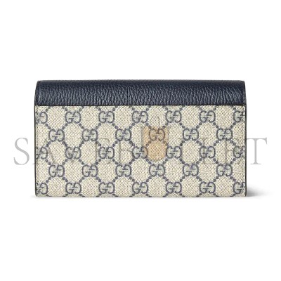GUCCI BI-COLOR GG MARMONT CONTINENTAL WALLET ‎456116 (19*10*3.5cm)
