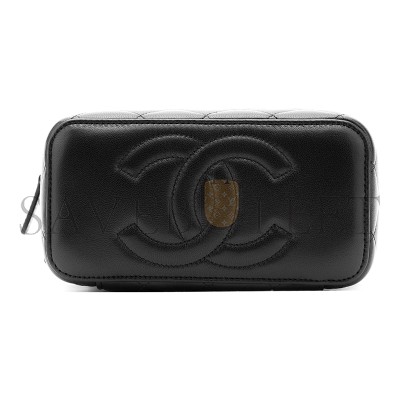 CHANEL SMALL QUILTED VANITY CASE WITH CHAIN AP2303 B18602 94305 (16*10*8cm)