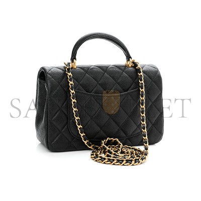 CHANEL CAVIAR QUILTED MINI TOP HANDLE FLAP 1224315 (20*12*7cm)