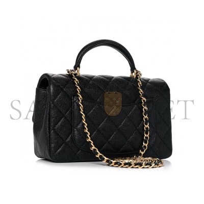 CHANEL CAVIAR QUILTED MINI TOP HANDLE FLAP 1104674 (20*12*7cm)