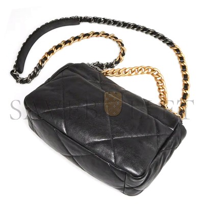 CHANEL GOATSKIN QUILTED MEDIUM 19 FLAP 1139300 (26*16*8cm)