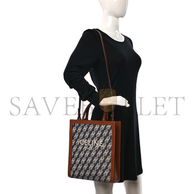 CELINE SMALL TOTE IN CABAS MAILLON TRIOMPHE JACQUARD AND CALFSKIN 192082CXG.19RT (32*29*8cm)