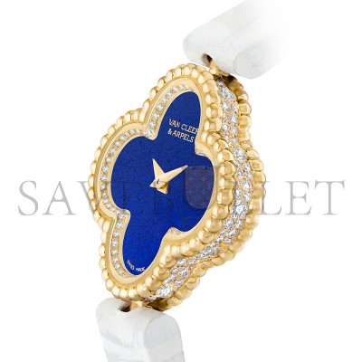 VAN CLEEF ARPELS SWEET ALHAMBRA WATCH18K YELLOW GOLD, DIAMOND, LAPIS LAZULI VCARPBEG00 VAN CLEEF ARPELS SWEET ALHAMBRA WATCH18K YELLOW GOLD, DIAMOND, LAPIS LAZULI VCARPBEG00