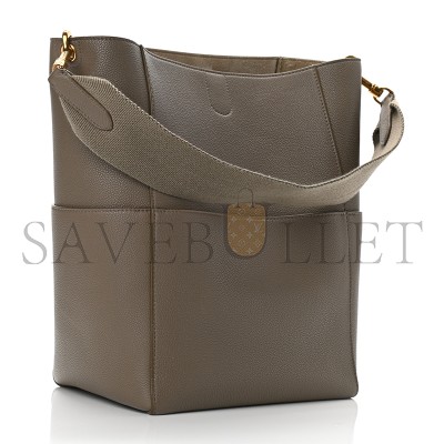 CELINE BUCKET BAG IN SANGLE SEAU PEBBLED CALFSKIN 176593AH4.19EC (33*23*17cm)