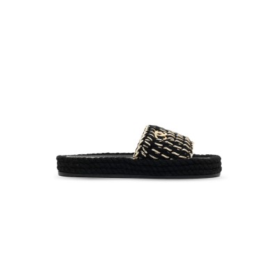 CHANEL NEW WOVEN SLIPPERS FOR WOMEN LAMBSKIN LEATHER G38189 X56418 94305
