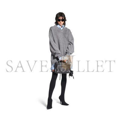 BALENCIAGA WOMEN'S LE CITY BAG SMALL IN BLACK 8114422ABEK1000 (29.9*19.1*9.9cm)