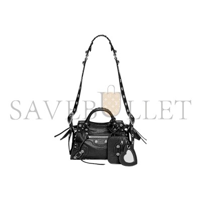 BALENCIAGA SMALL NEO CAGOLE CITY IN BLACK 700940210B01000 (25.9*17.8*11.4cm)