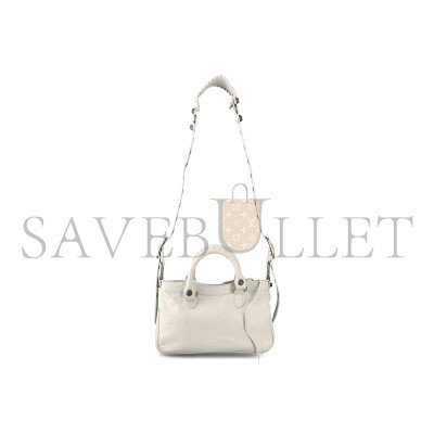 BALENCIAGA NEO CAGOLE SHOULDER BAG IN WHITE 7515231VG9Y9914 (29.2*23.8*5cm)