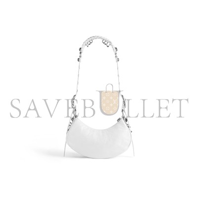 BALENCIAGA WOMEN'S LE CAGOLE SHOULDER BAG XS IN OPTIC WHITE 671309210G89104 (25.9*16*9.9cm)