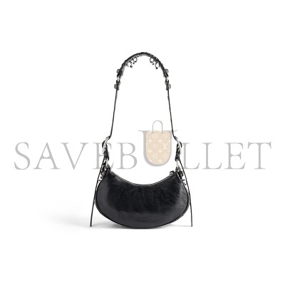 BALENCIAGA WOMEN'S LE CAGOLE SHOULDER BAG XS IN BLACK 671309210G81000 (25.9*16*9.9cm)