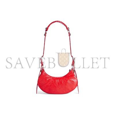 BALENCIAGA WOMEN'S LE CAGOLE SHOULDER BAG XS IN RED 6713091VG9Y6534 (25.9*16*9.9cm)