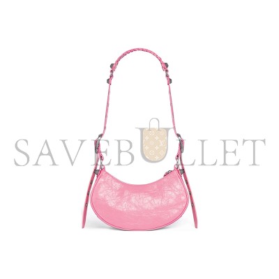 BALENCIAGA WOMEN'S LE CAGOLE SHOULDER BAG XS IN CREAM POWDER 6713091VG9Y5812 (25.9*16*9.9cm)