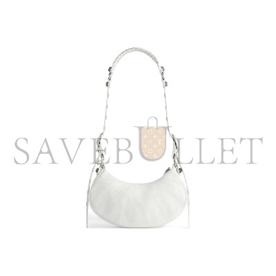BALENCIAGA WOMEN'S LE CAGOLE SHOULDER BAG XS IN WHITE 6713091VG9Y9104 (25.9*16*9.9cm)