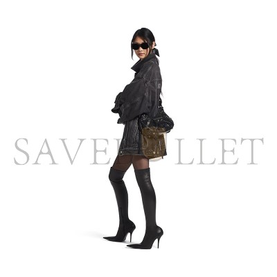 BALENCIAGA WOMEN'S LE CAGOLE SHOULDER BAG SMALL IN BLACK 6713071VG9Y1000 (33*16*8.4cm)