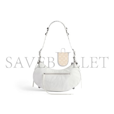 BALENCIAGA WOMEN'S LE CAGOLE SHOULDER BAG SMALL IN WHITE 6713071VG9Y9104 (33*16*8.4cm)